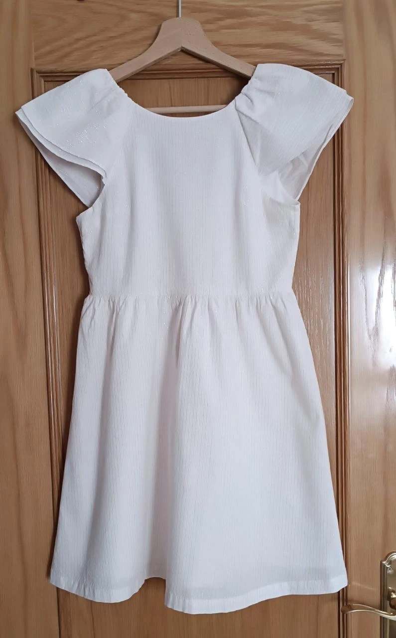 Vestido de fiesta/ceremonia Okaïdi color marfil/crema-Talla 12/152cm